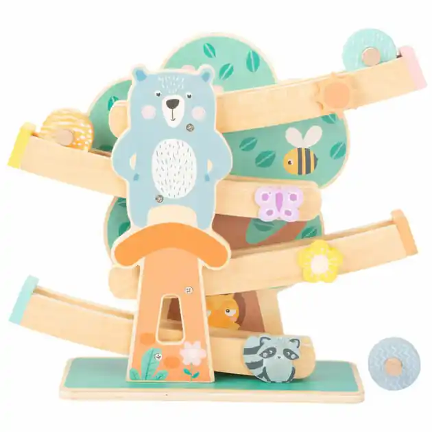 Small Foot - Houten Knikkerbaan Dieren Pastel Nu Kopen