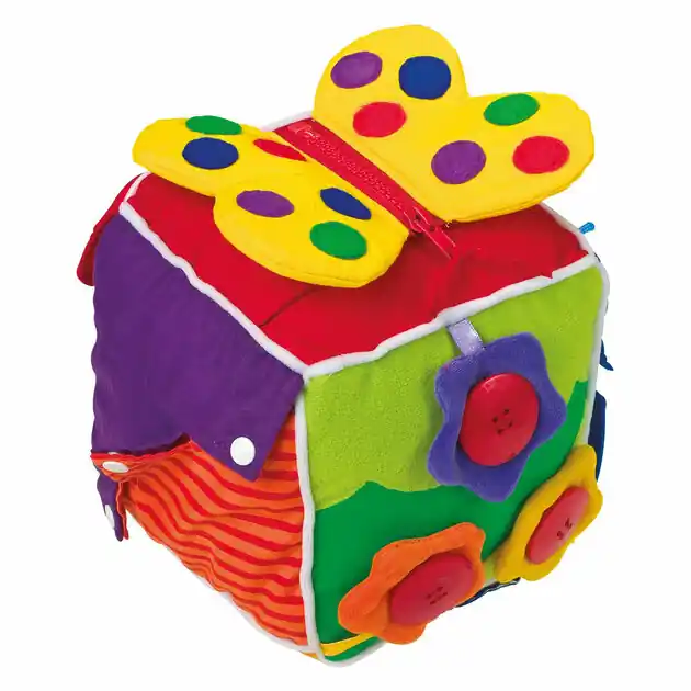 Small Foot - Baby Kubus Natuur Pluche Premium