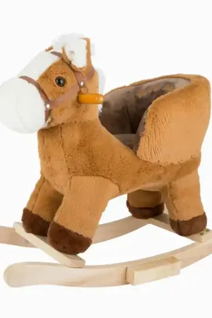 Bestel Nu Small Foot - Houten Schommelpaard Bruin met Zitje en Geluid