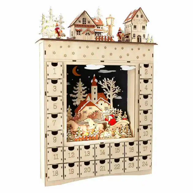 Small Foot - Houten Adventskalender Winter Droom Lage Kosten