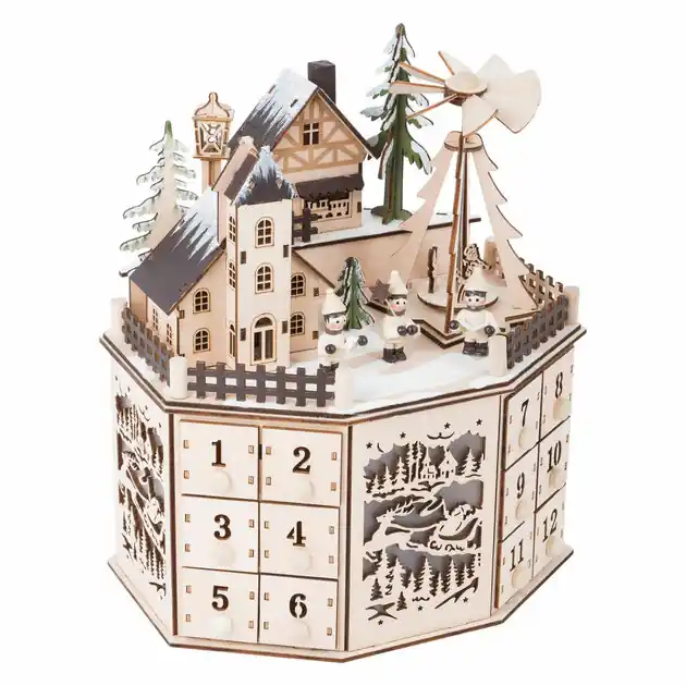 Nu Kopen Small Foot - Houten Adventskalender Kerst Landschap