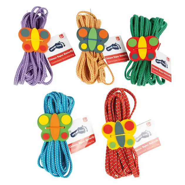 Small Foot - Springelastiek Vlinder Kleur, Set van 5 Flitsaanbieding
