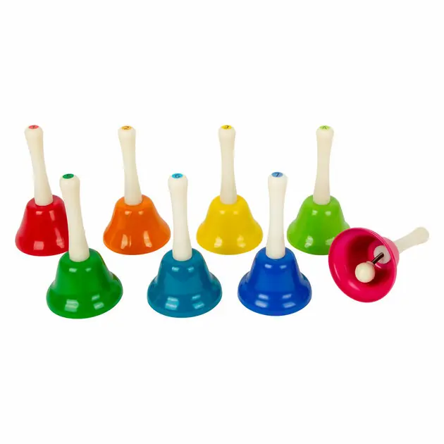 Small Foot - Gekleurde Handbellen, Set van 8 Voordeelprijs