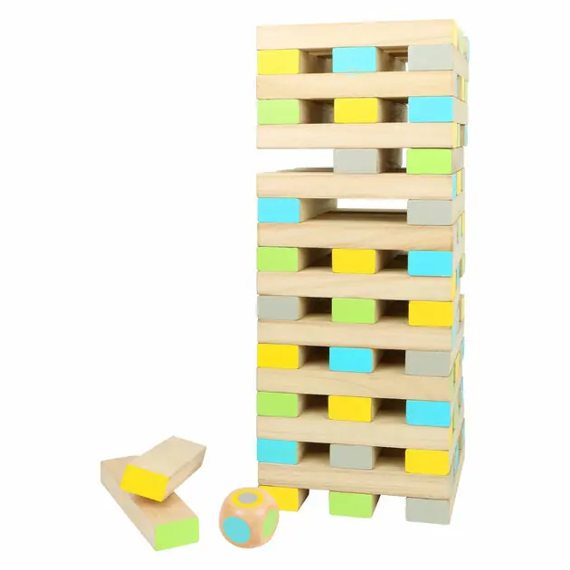 Small Foot - Houten Wiebeltoren Balansspel XXL Hete Deal