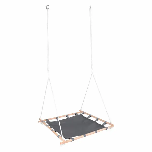 Gereduceerde Prijs Small Foot - Nestschommel met Houten Frame, 100x100cm