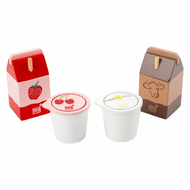 Small Foot - Houten Speeleten Zuivel, 4dlg. Tijdelijk Beschikbaar