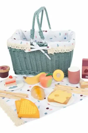 Beperkte Voorraad Small Foot - Picknickset met Houten Speeleten Tasty, 26dlg.