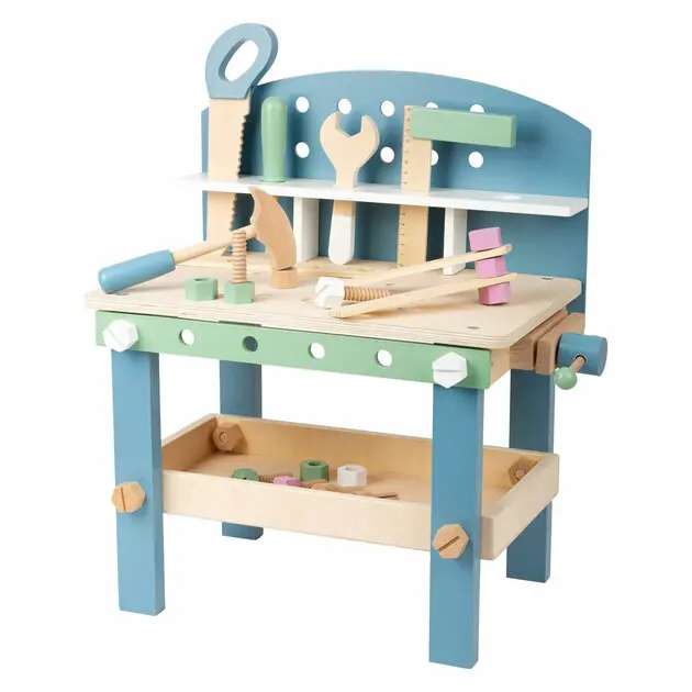 Small Foot - Houten Werkbank Compact Nordic, 22dlg. Alleen Vandaag