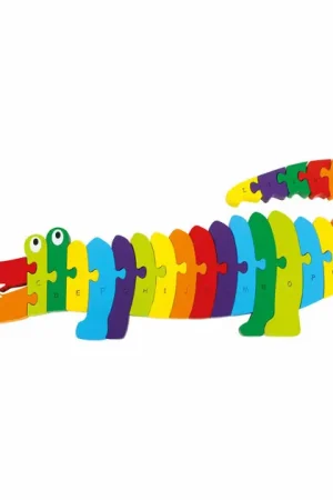 Tijdelijk Beschikbaar Small Foot - Houten ABC Krokodil Puzzel, 26dlg.