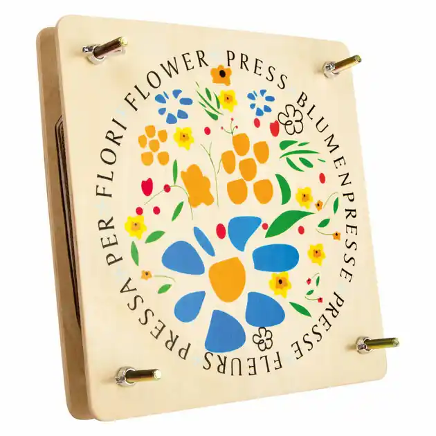 Small Foot - Houten Bloemenpers, 18x18cm Favoriet