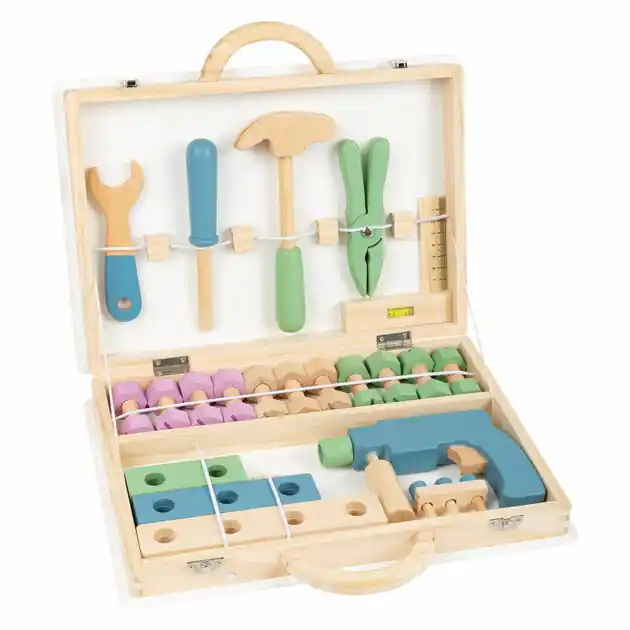 Small Foot - Houten Gereedschapskoffer Nordic, 43dlg. Superprijs