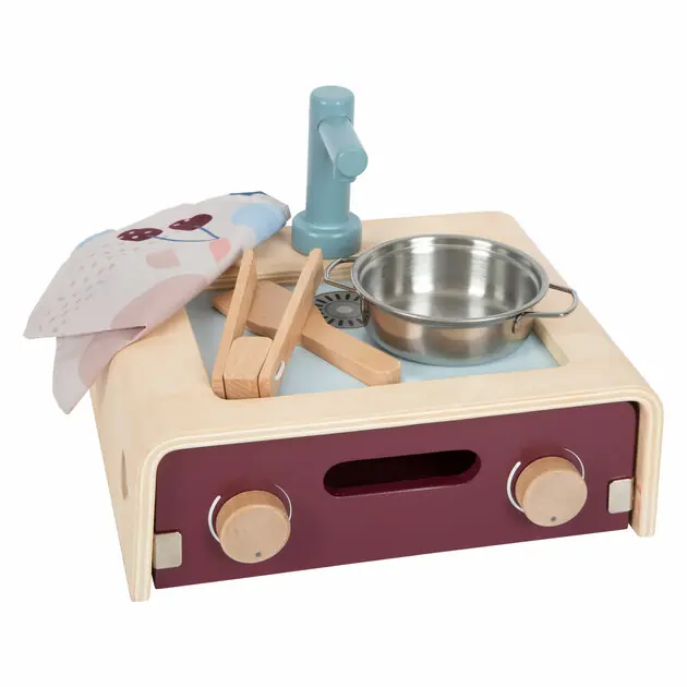Finale Uitverkoop Small Foot - Houten Camping Speelkeuken Tasty, 9dlg.