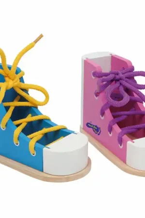 Gereduceerde Prijs Small Foot - Houten Rijgschoenen, 2st.