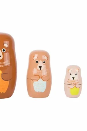 Small Foot - Houten Matroesjka Poppen Beren Familie Op = Op