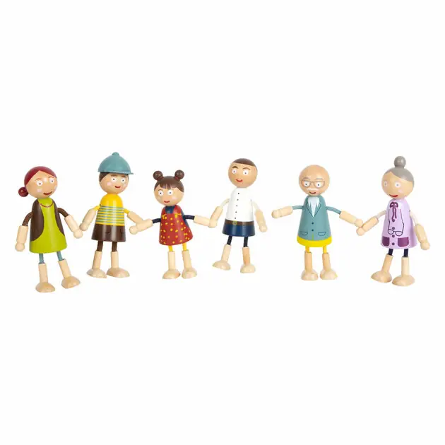 Small Foot - Houten Poppenhuis Familie Buigbaar, 6st. Goedkoop