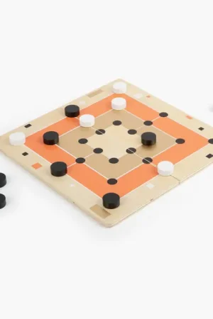 Dagaanbieding Small Foot - Houten Solitaire en Molenspel Gouden Editie