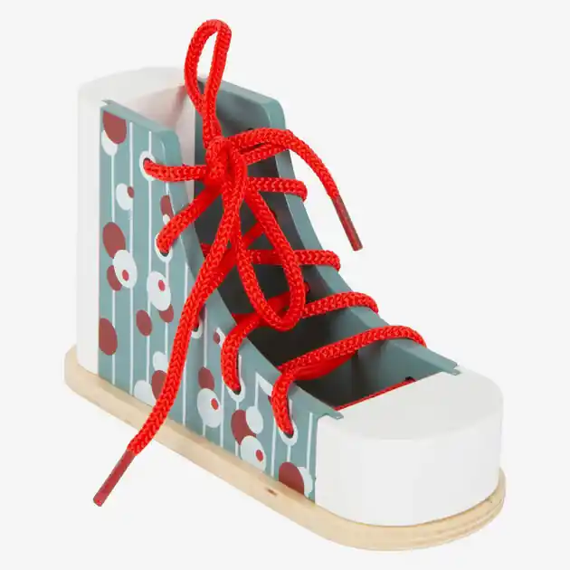 Small Foot - Houten Rijgschoen met Veter Finale Uitverkoop