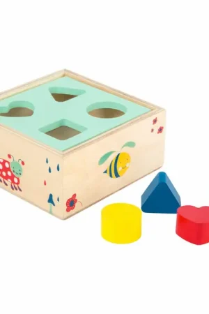 Small Foot - Houten Vormenstoof met Blokken Natuur, 5dlg. Dagaanbieding