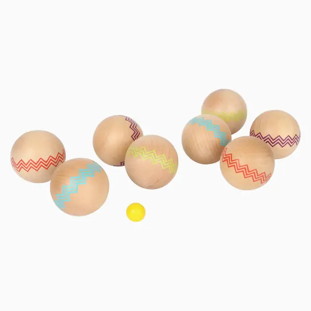 Actieprijs Small Foot - Houten Jeu de Boules, 9dlg.