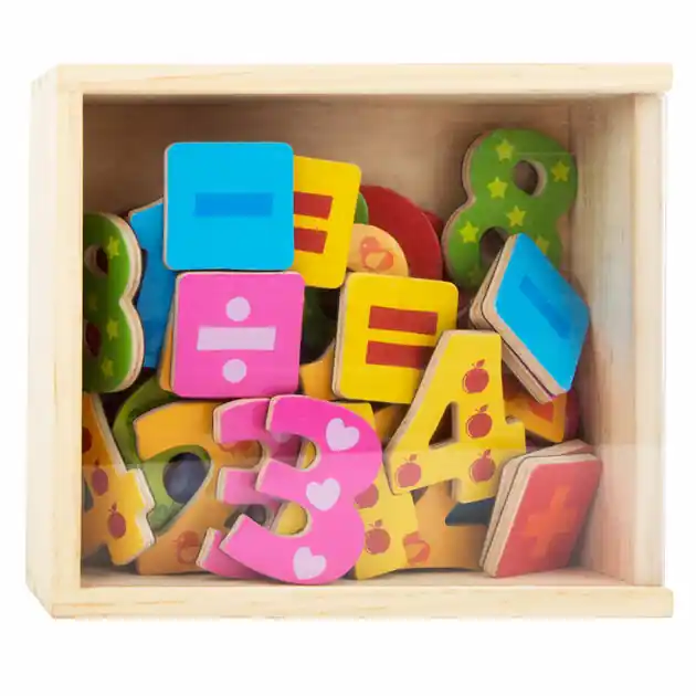 Hete Deal Small Foot - Houten Magnetische Cijfers Kleur. 37dlg.