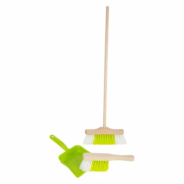 Tijdelijk Beschikbaar Small Foot - Houten Veegset met Bezem, 3dlg.