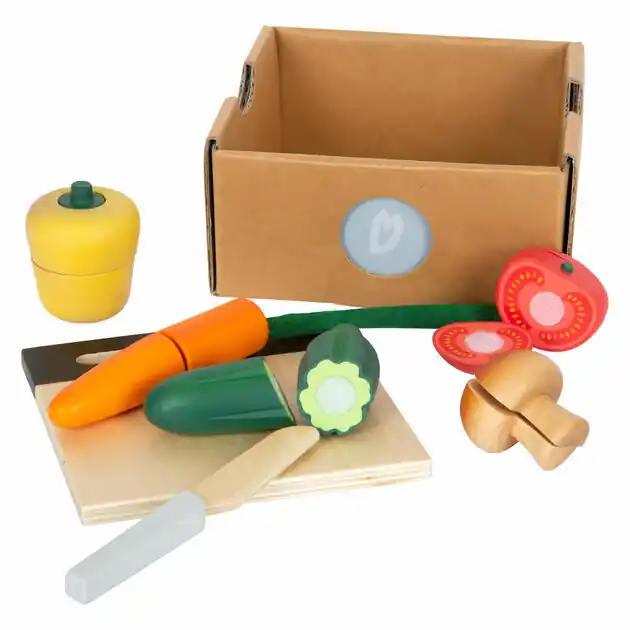 Direct Beschikbaar Small Foot - Houten Snij- en Speeleten Groenten Set, 13dlg.