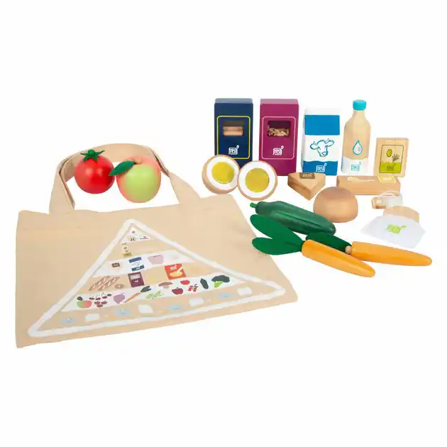 Small Foot - Houten Speeleten Vegetarisch Voedselset, 17dlg. Betrouwbaar