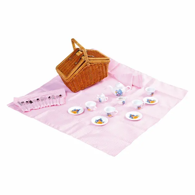 Small Foot - Houten Picknickmand met Servies Romantisch, 30dlg. Goedkoop