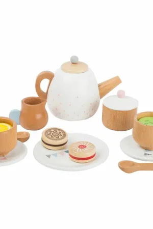 Bestel Nu Small Foot - Houten Theeset met Speeleten, 17dlg.