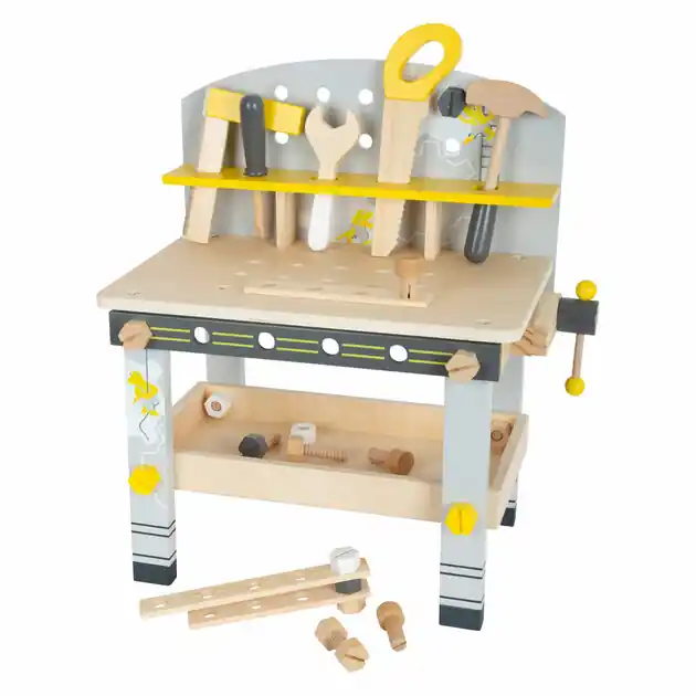 Lage Kosten Small Foot - Houten Werkbank Compact Miniwob, 34dlg.