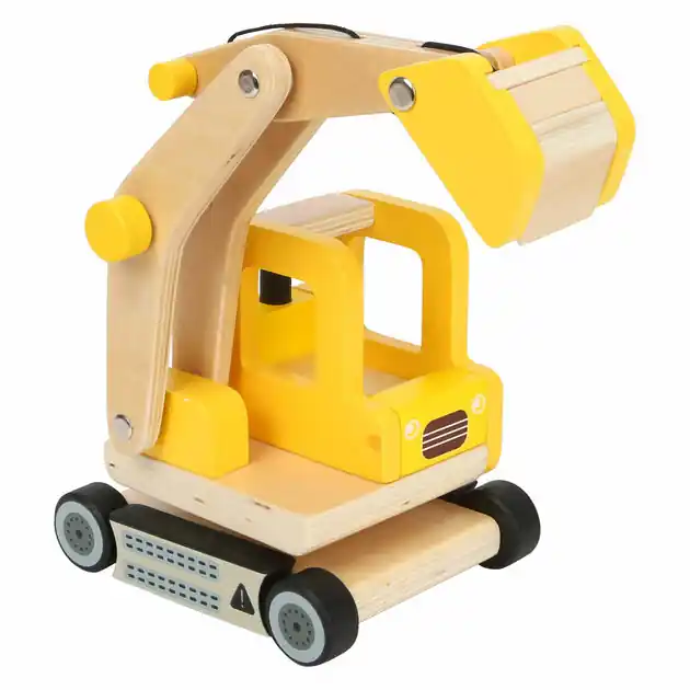 Small Foot - Houten Graafmachine Geel Koop Vandaag