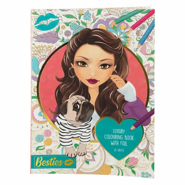 Meest Verkocht Besties Luxury Kleurboek met Folie A4