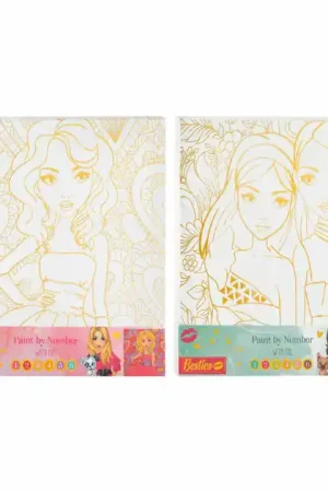 Beste Prijs Besties Canvas Schilderen op Nummer, 30x30cm