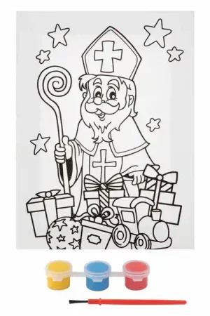 Canvas Schilderij Sinterklaas Gereduceerde Prijs