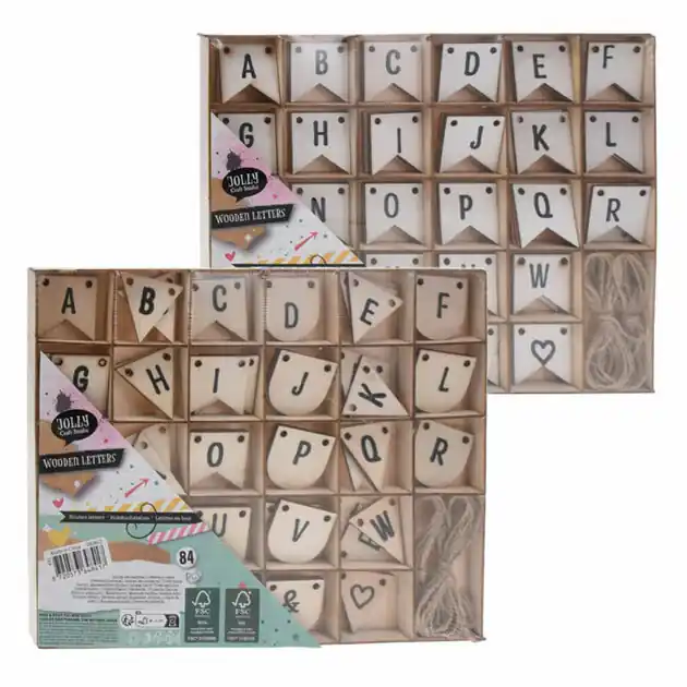 Gecertificeerd Houten Letters, 84st.