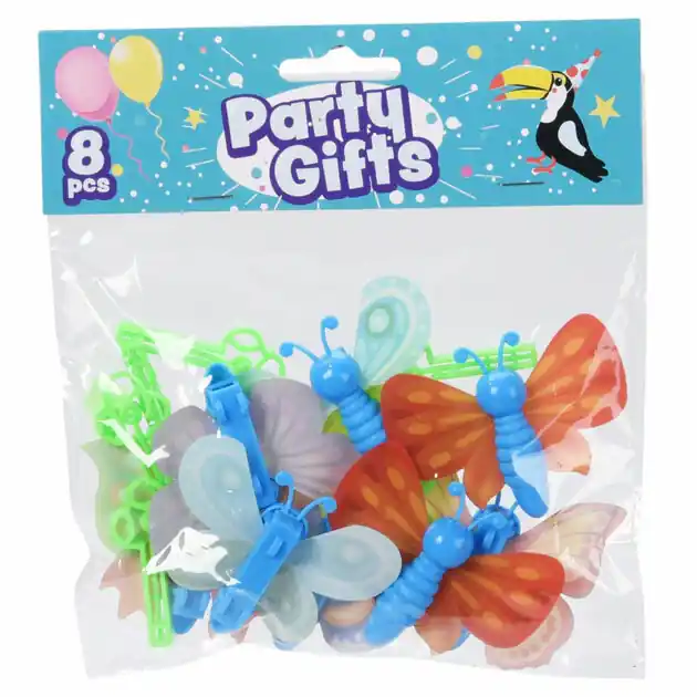 Uitdeelcadeautjes Vlinder Catapult, 8st. Premium