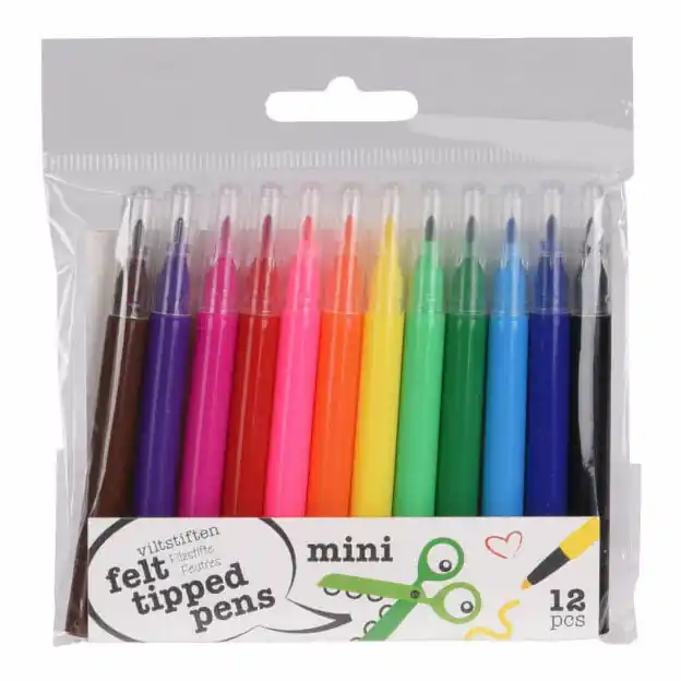 Uitverkoop Viltstiften Mini, 12st.