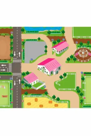 Beste Prijs Kids Globe Speelkleed Paarden Manege XXL