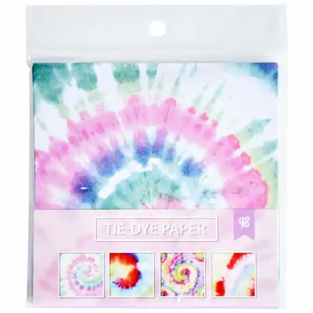 Beperkte Voorraad Gekleurd Papier Tie-dye Design, 15x15cm