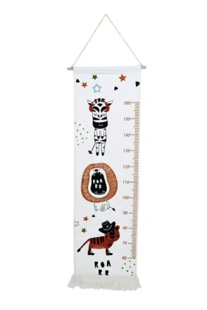 Flitsaanbieding Groeimeter Textiel Zebra, 140cm