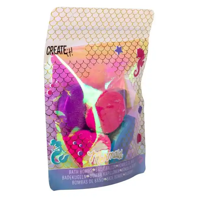 Direct Beschikbaar Create it! Mermaid Bruisballen, 6st