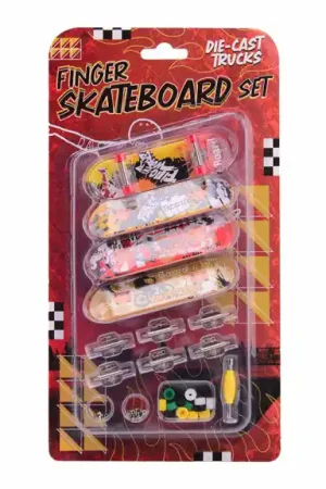 Vingerskateboard Set, 4dlg. Bestel Nu