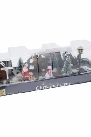 Alleen Vandaag Kerstdorp met Led, 10dlg.