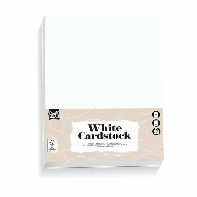 Koop Online Hobbykarton Wit A4, 10 vellen