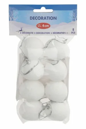 Actieprijs Decoratie Sneeuwballen, 8st.