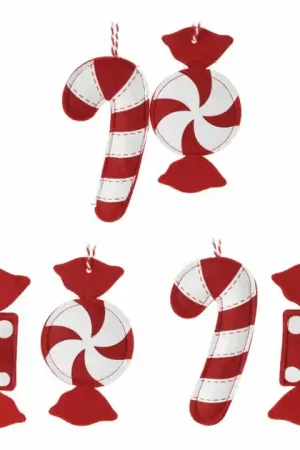 Kersthangers Vilt Snoep, Set van 12 Flitsaanbieding