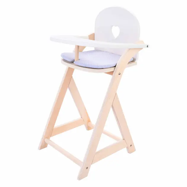 Poppenstoel Grijs/Wit Korting