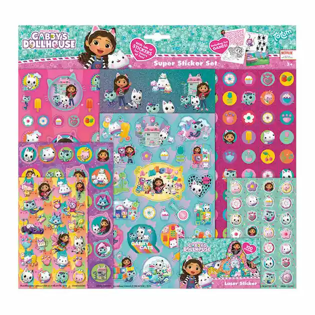 Uitverkoop Gabby's Poppenhuis - Super Stickerset