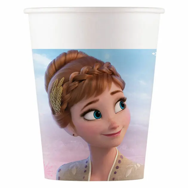 Beperkt Aanbod Papieren Bekers FSC Frozen 2 Wind Spirit, 8st.