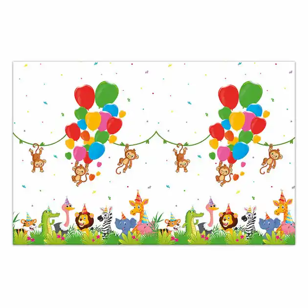 Snelle Levering Tafelkleed Jungle Ballonnen, 120x180cm